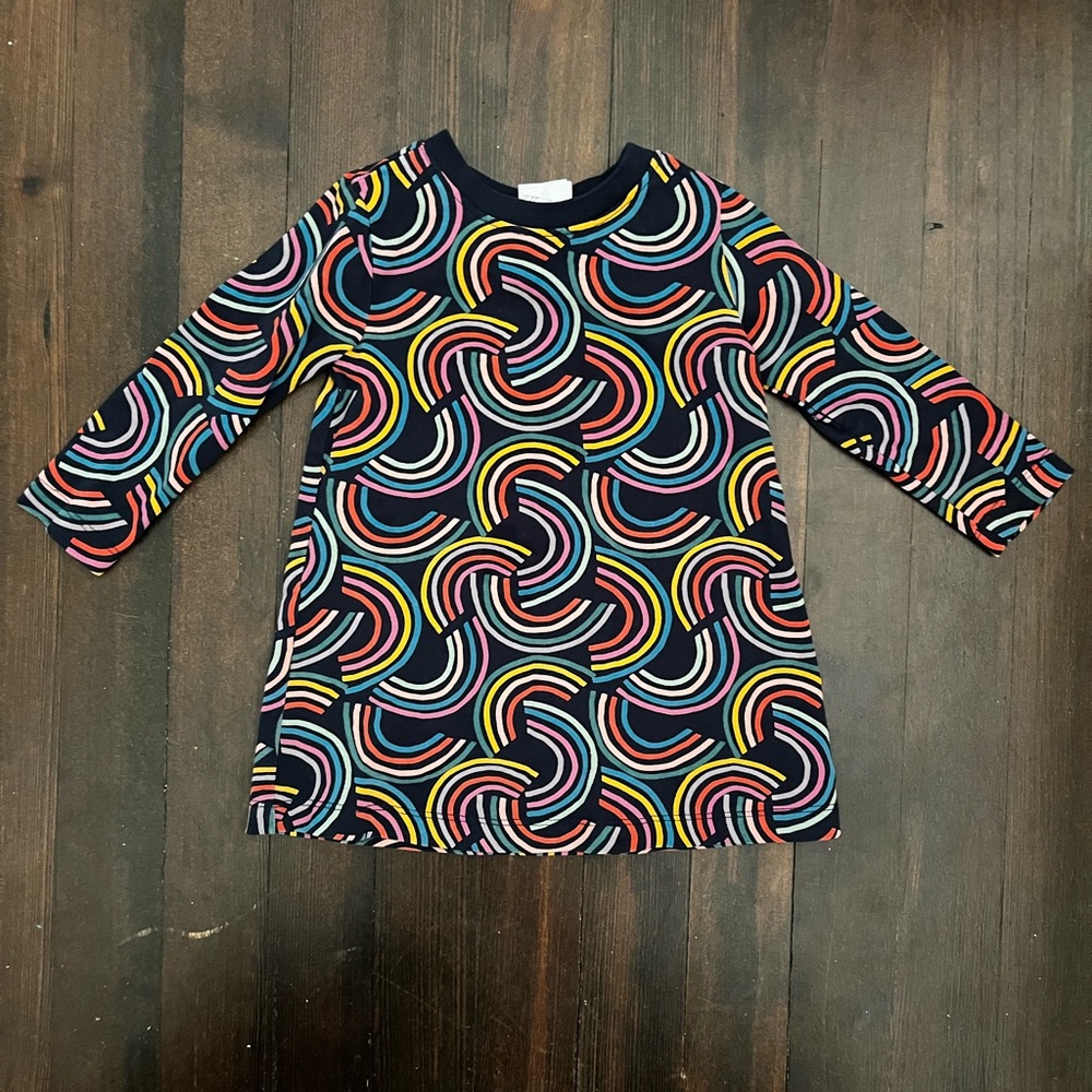 Hanna Andersson Rainbow T-shirt Dress 2T